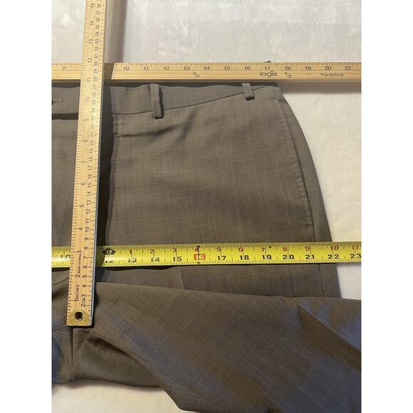 Calvin Klein Mens 42R 34x29 Extreme Slim Taupe Gray 2 Piece Suit Modern - Picture 14 of 16